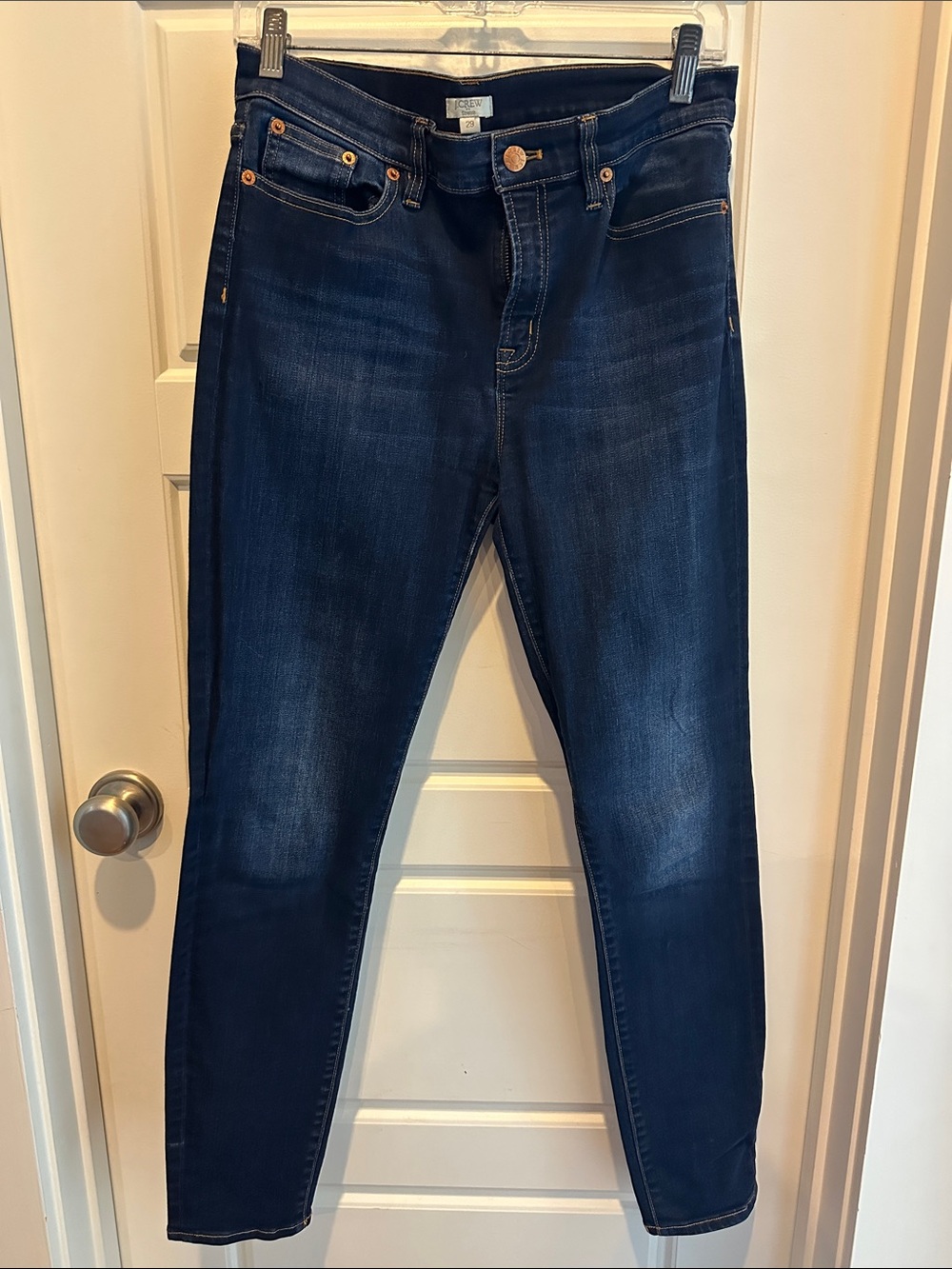 J. Crew Women's Skinny Jeans in Dark Indigo Wash
